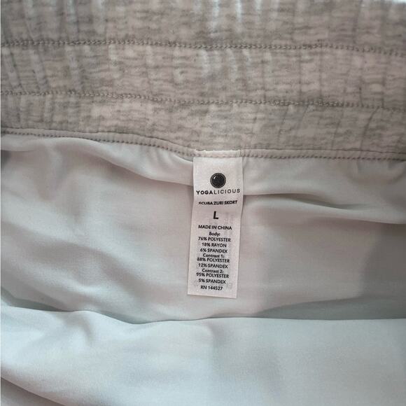 Athleisure Skort – YOGALICIOUS A-Line, Gray, Sz L, EUC - Picture 7 of 7